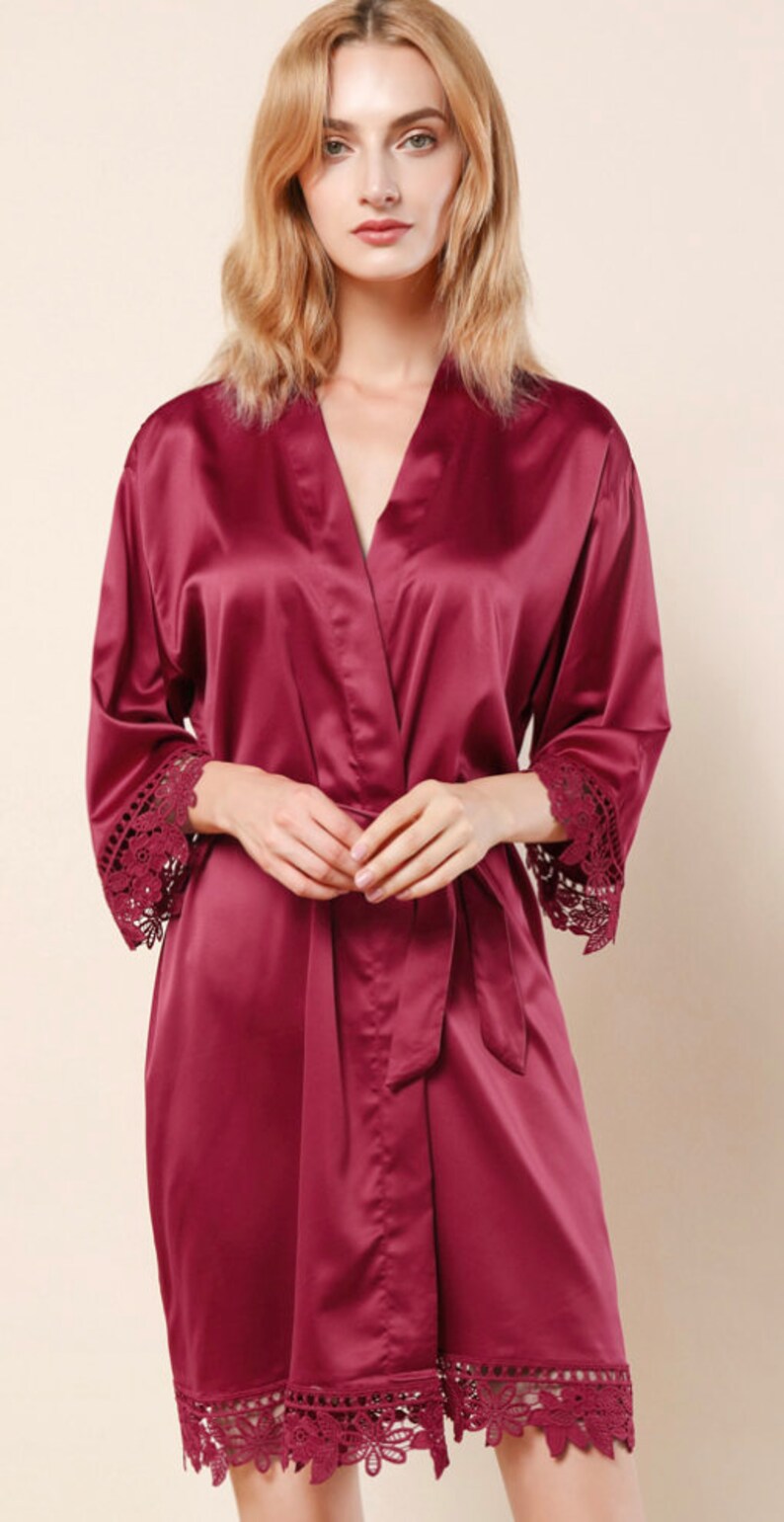 long burgundy robe