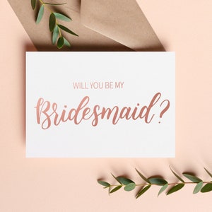 Serez-vous ma carte de demoiselle d’honneur, serez-vous ma demoiselle d’honneur, proposition de demoiselle d’honneur en feuille d’or rose, proposition de demoiselle d’honneur, mariage en or rose