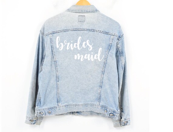 Bridesmaid Decal Iron on Decal DIY Jean 