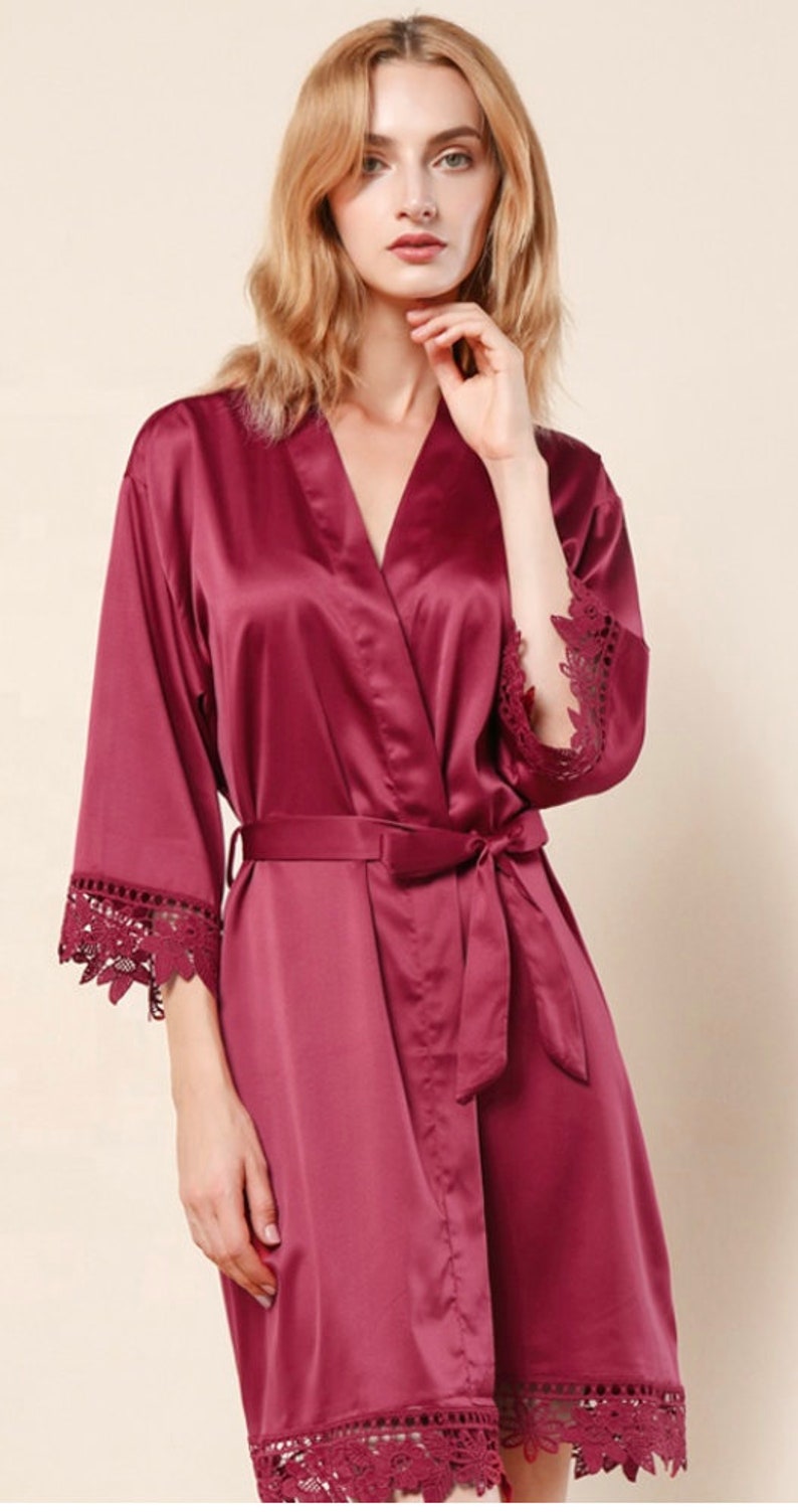 long burgundy robe