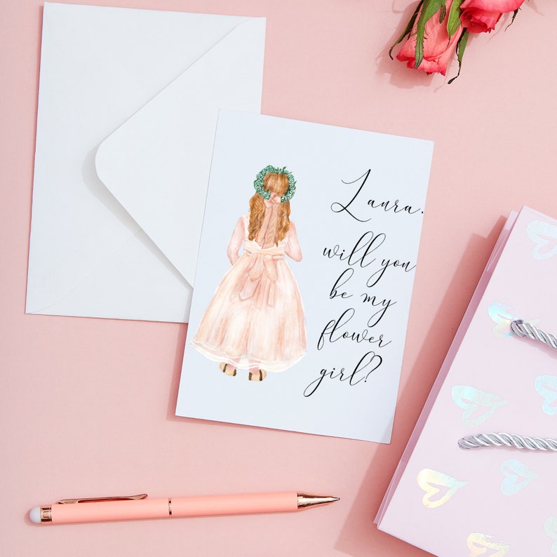 Personalized Flower Girl Proposal Card Flower Girl Card Etsy Canada