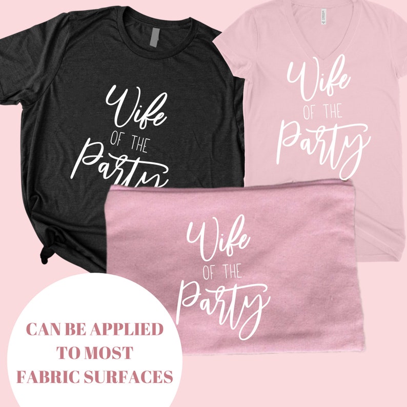 Bride Decal Iron on Decals Bridal Party Decals DIY Heat Etsy