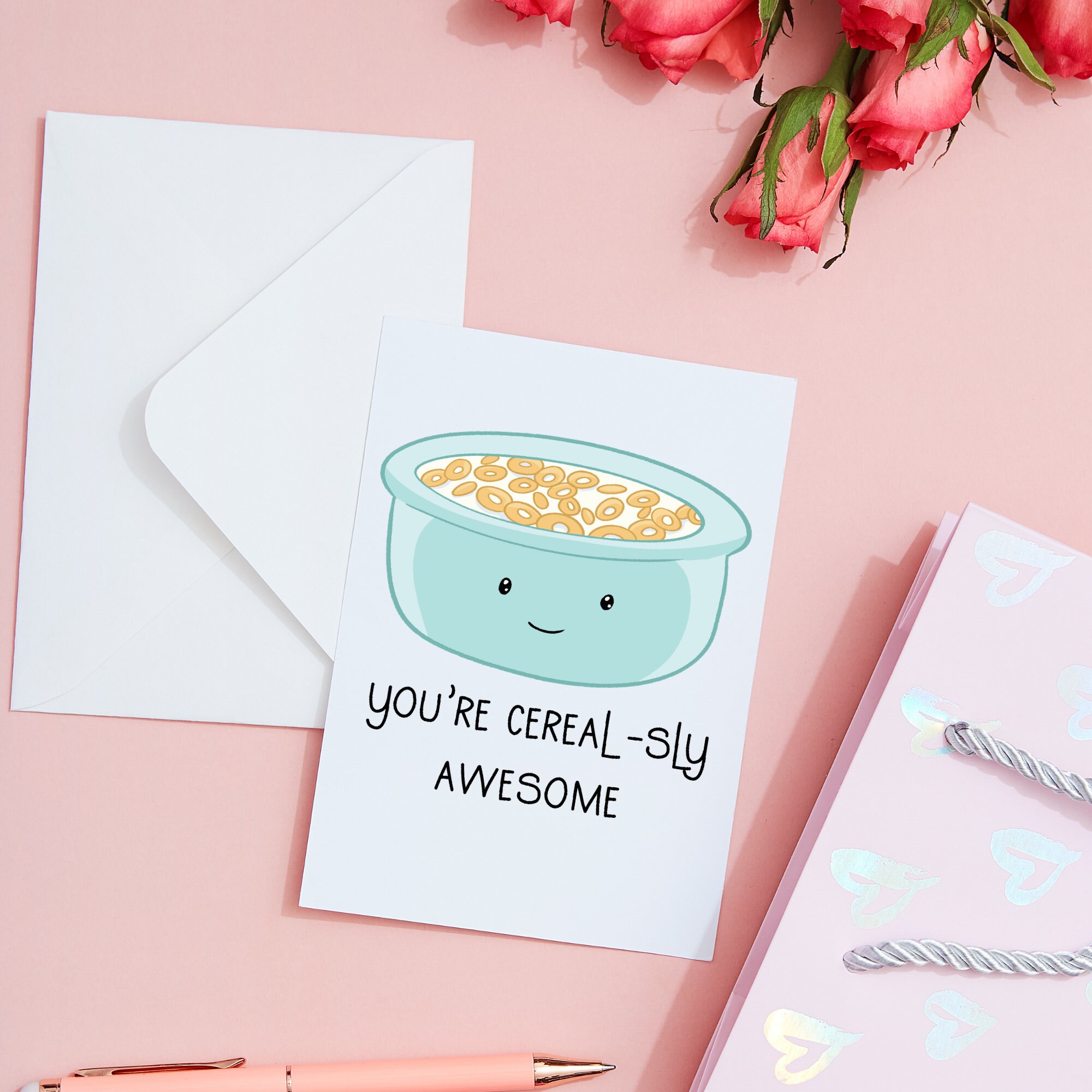 You're Awesome Greeting Card Cereal Card Funny Pun Etsy Canada