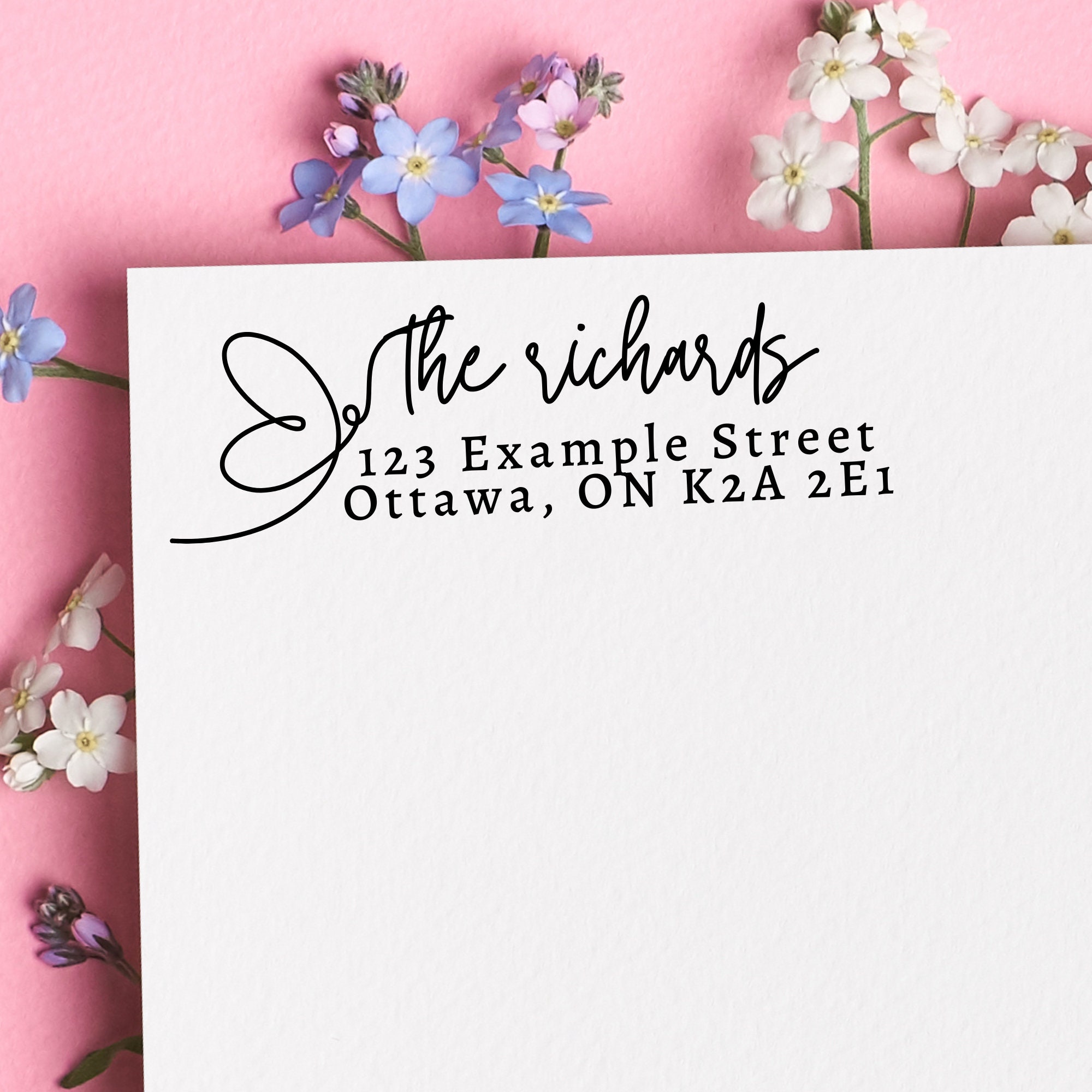 Personalized Return Address Stamp, Butterfly Self Inking Stamp, Custom Address Stamp, Housewarming,Personalized Gift Address Stamper, Unique