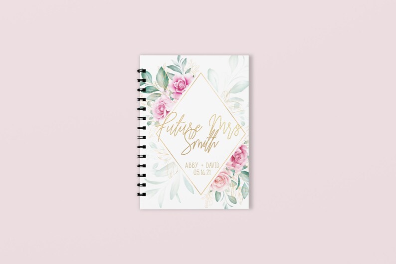 Future Mrs Personalized Plannerr Wedding Planning Notebook Bridal Shower Gift Engagement Gift Bridal Shower Wedding Planner