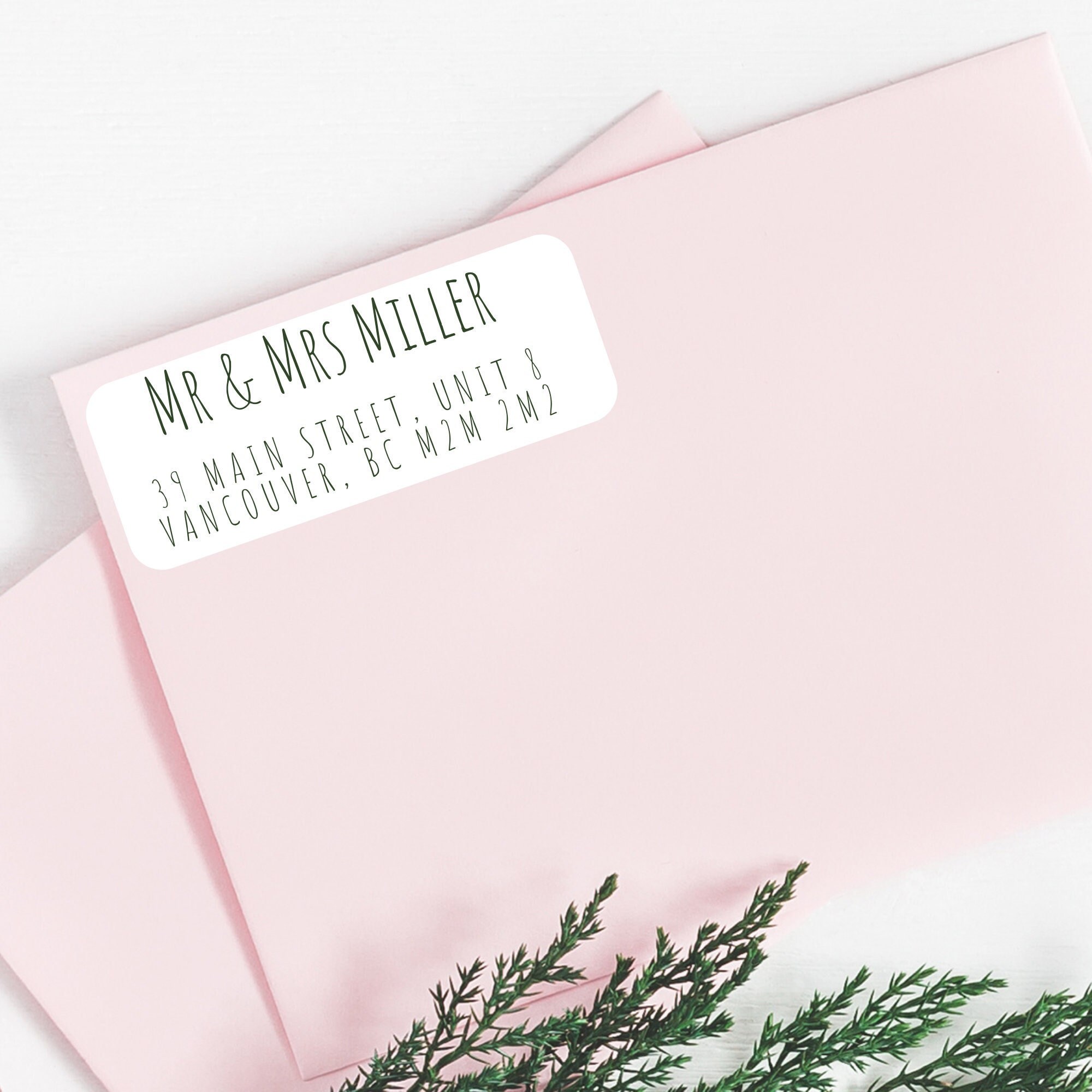 Customized Return Address Labels Simple Block Wedding ...