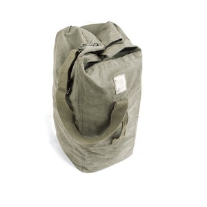 Authentic Vintage Used Military Bag French Army Canvas Tote Bag Duffel Ruck Sack 29&quot; x 22&quot; x 11&quot;