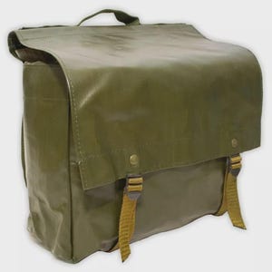 Czech M85 Military Surplus Shoulder Bag: Water-Resistant Gas Mask Bag