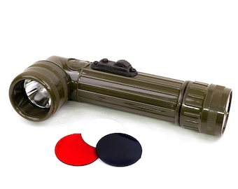 French Army TL122D Angle-Head Flashlight: Authentic Military Surplus