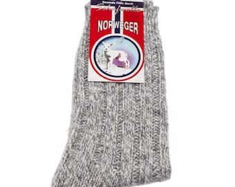Norwegian Wool Blend Socks, Cold Weather Military Boot Footwear (Size 9-11)