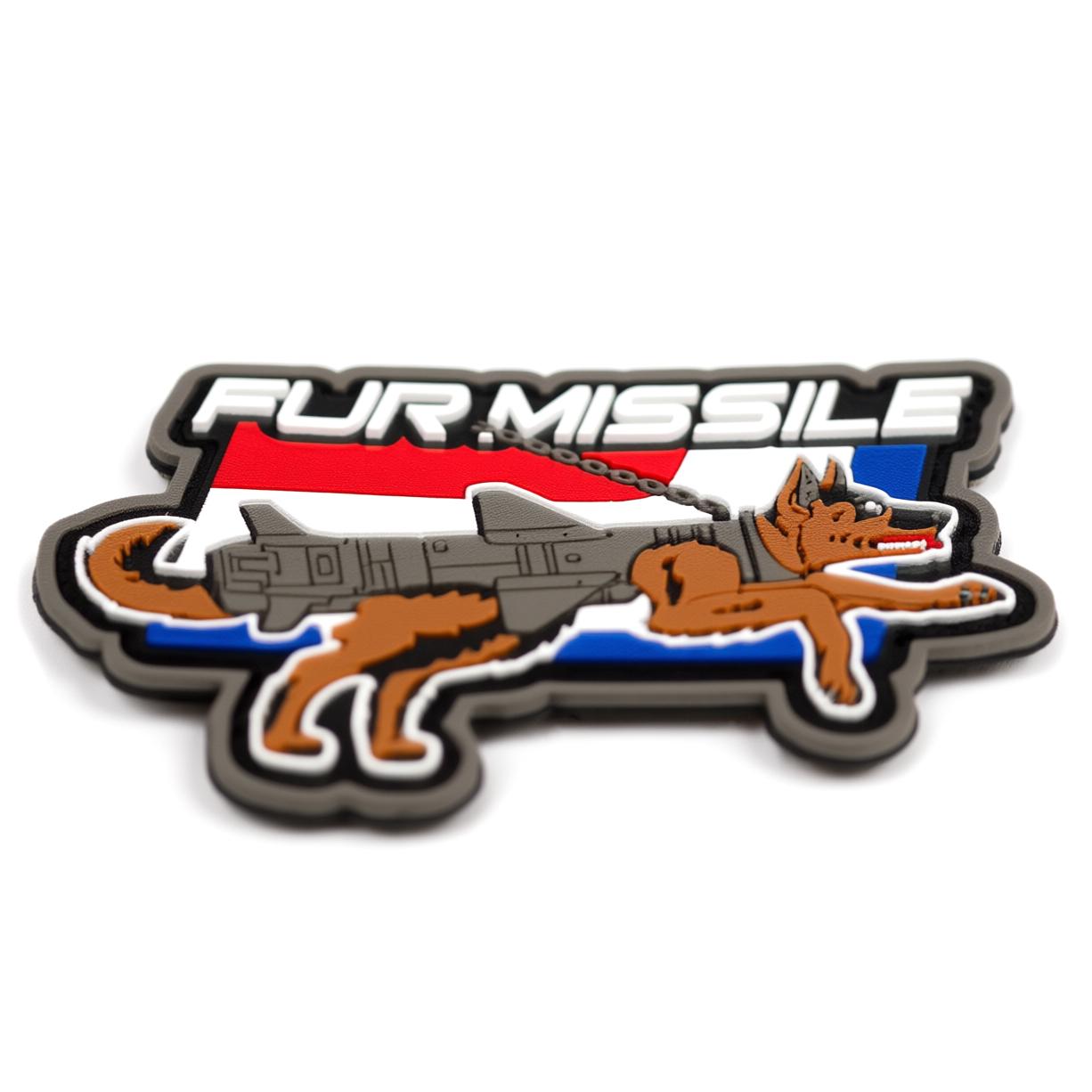 Fur Missile PVC Morale Patch - Honor Military & Police K9 Teams With ...