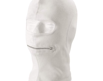 Italian Alpine Wool Balaclava: Military Surplus Face Mask with Zipper