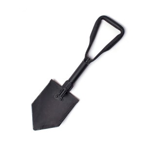 Authentic US Military Used Entrenching Tool Great For Camping & Geocaching Folding Shovel Tri-Fold Design Fast Free Ship!