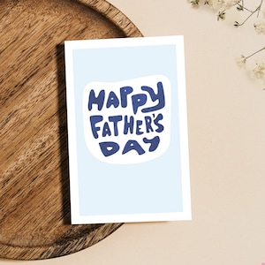 Tarjeta imprimible del Día del Padre, descargable al instante, para papá, abuelo y esposo. Tarjeta imprimible con la letra "Medio estadounidense" del Día del Padre.