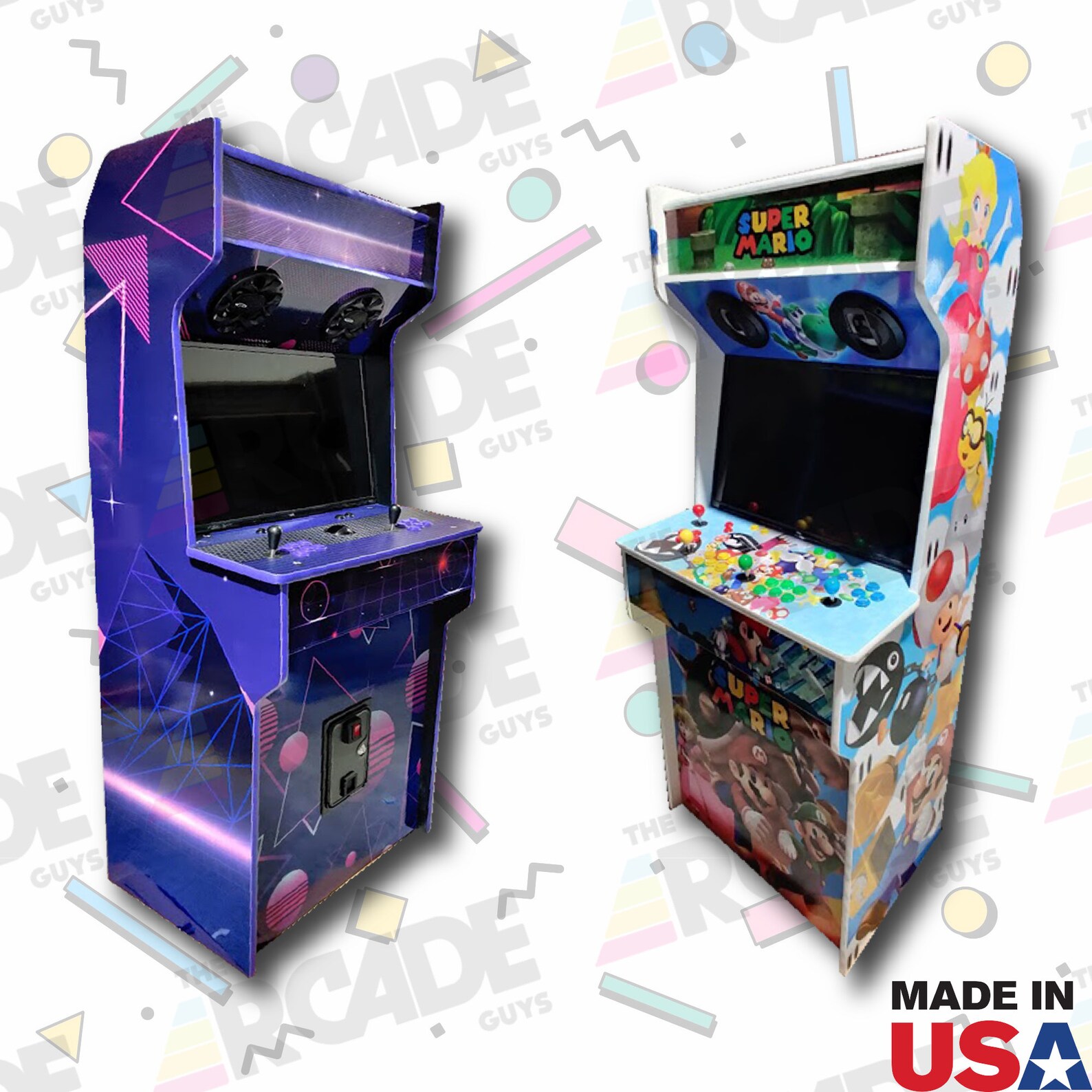 2 Player Retro Arcade Cabinet Full Size Slim Arcade Machine | Etsy