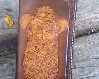 Old man of the woods, long wallet,  checkbook cover
