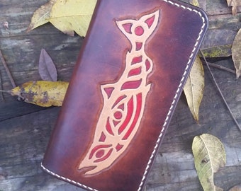 Native American fish, long wallet