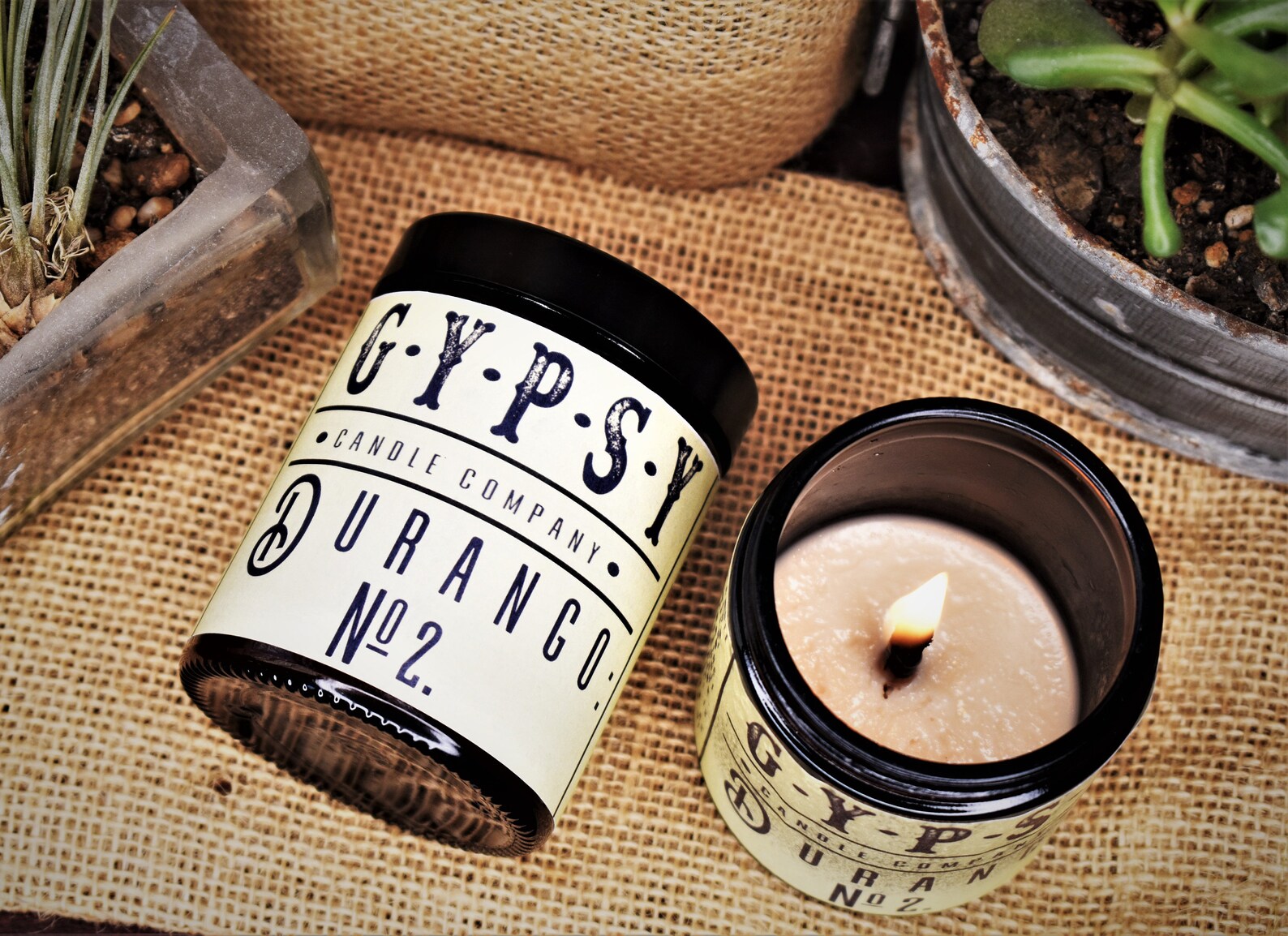 Gypsy Candle Co. Wood Wick Candle No. 2 Durango Etsy