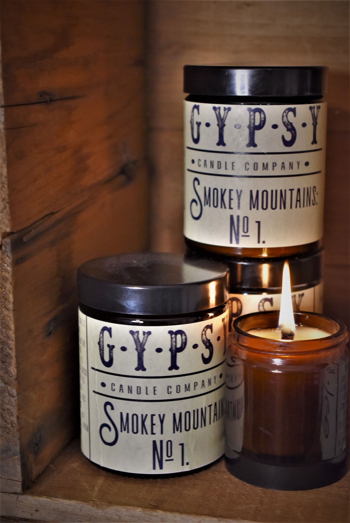 Gypsy Candle Co. Wood Wick Candle No. 1 Smokey Mountains Etsy