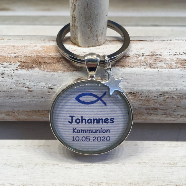 Keychain “Communion child” personalized for boys