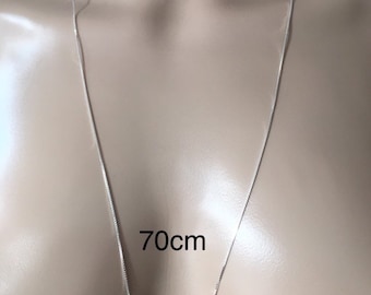 Nieuwe Venetiaanse ketting van 925 sterling zilver voor dames, maat 40/45/50/55/60/70/80 cm