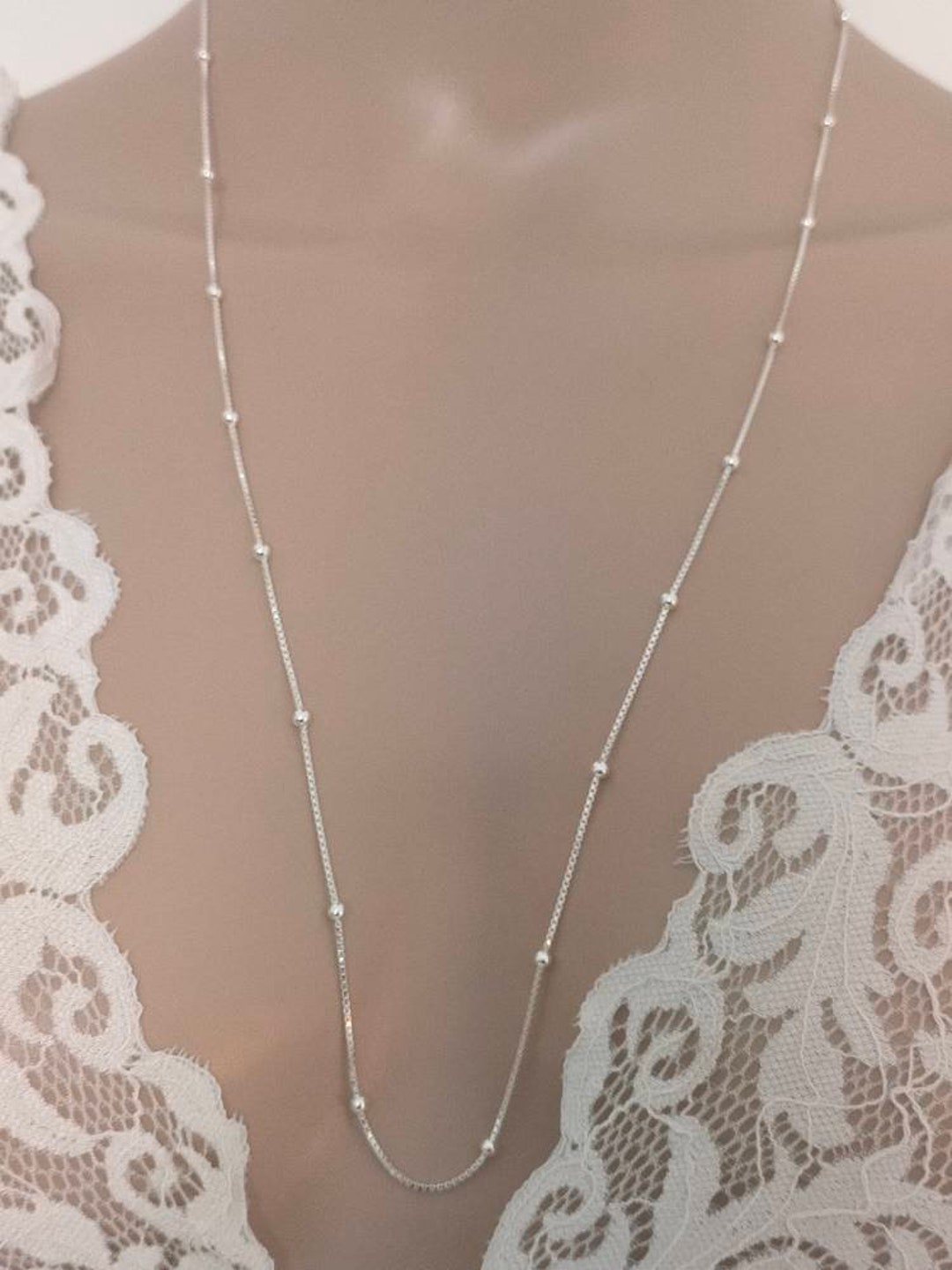 Collier Sautoir En Argent 925 Pour Femme – Thanina – Neuf Avec étiquettes