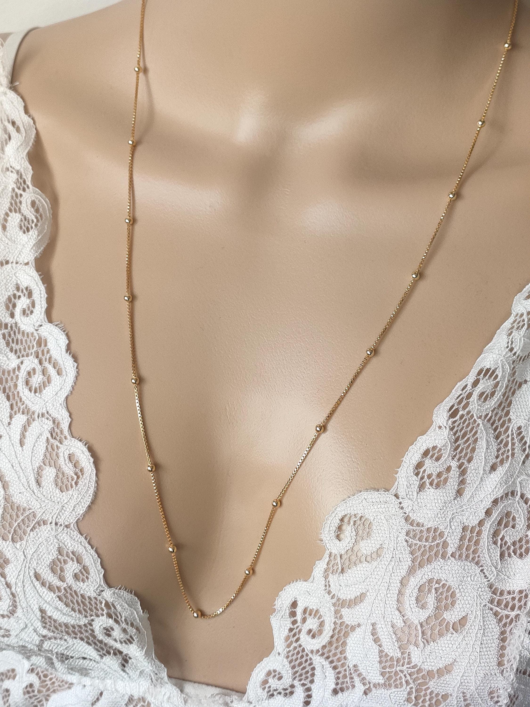 Collier Plaque Or Jaune Thanina Bijoux - Chaîne élégante, Neuf Avec étiquettes, Parfait Cadeau