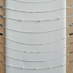 925 silverkedja, 40 cm till 80 cm