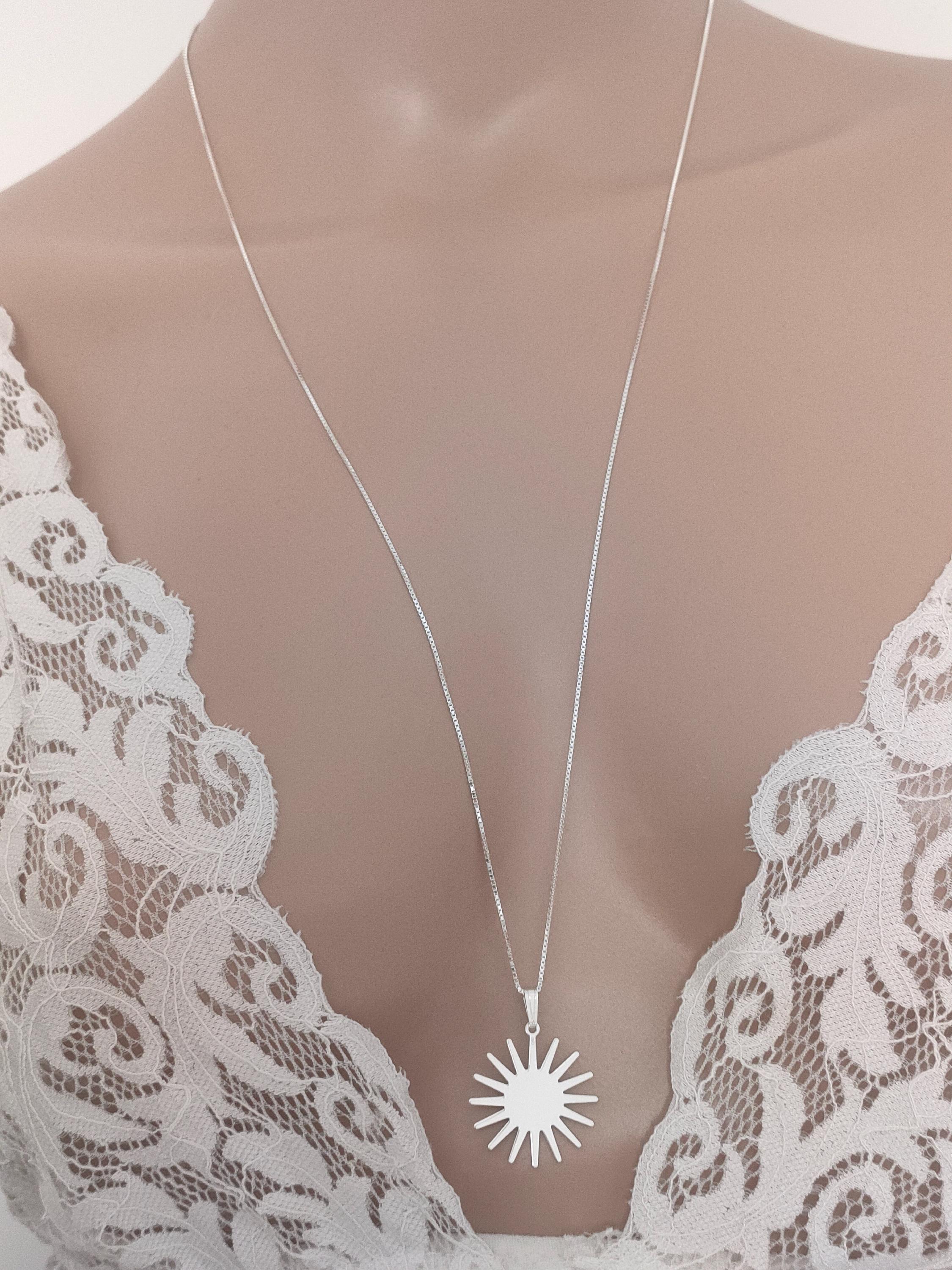Collana Lunga 70cm In Argento 925 Con Barre - Thanina Bijoux - Nuova Con Etichette