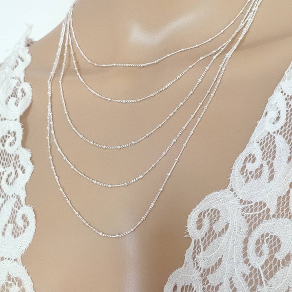 Sterling Silver Solid Beaded Curb Chain Sterling Silver Solid Beaded Curb Chain