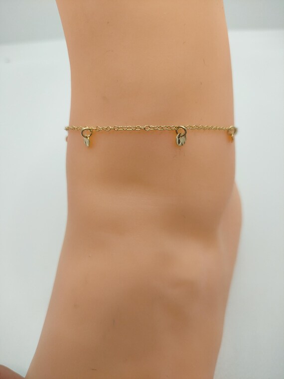 Bracelet De Cheville Argent Massif 925 - Chaîne Double - Bijou Femme Thanina