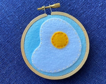 Fried Egg Felt Wall Art #2
