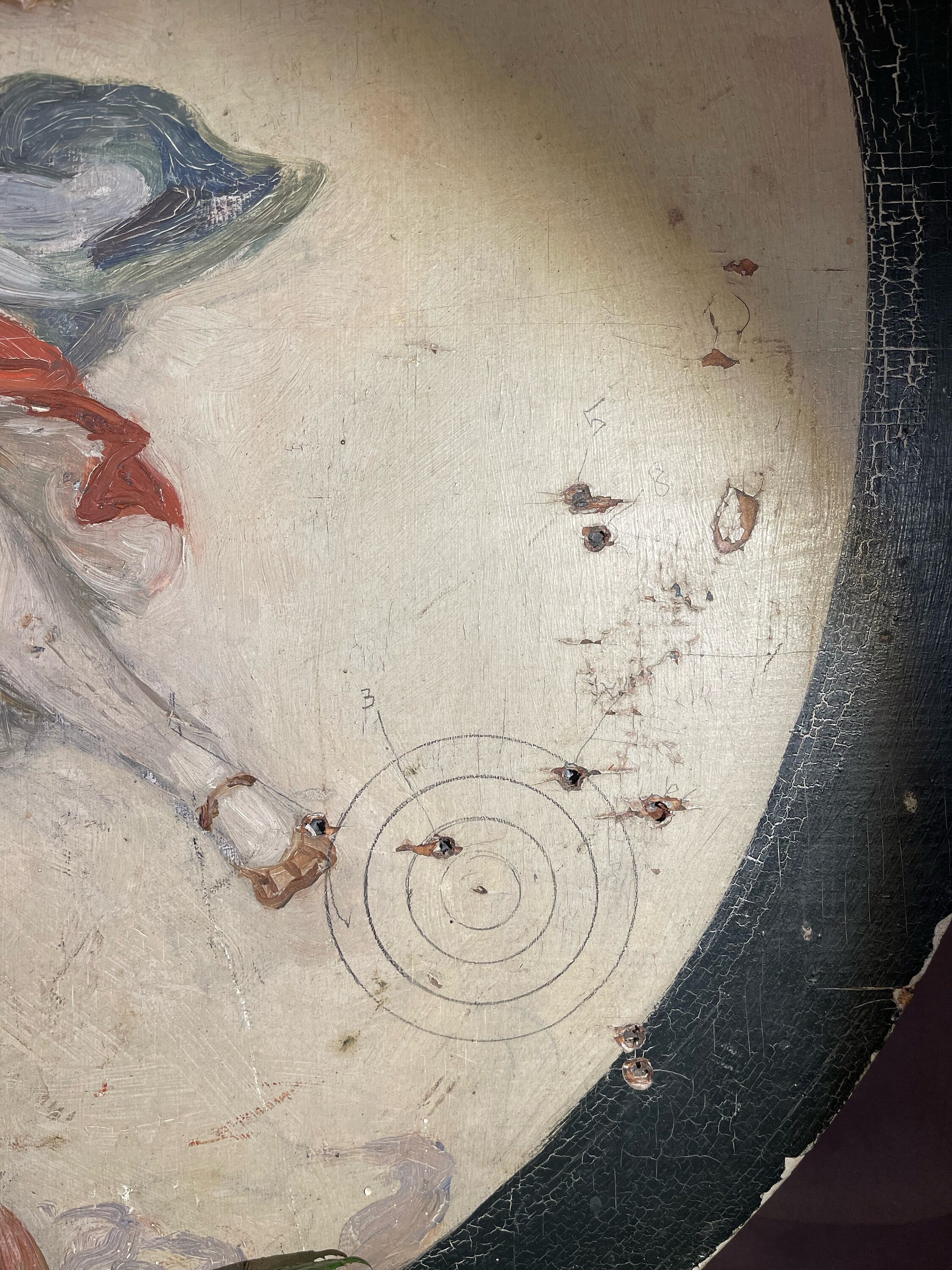 Ancient Rare Advertising Sign Painted in Oil. Ancient Target. - Etsy