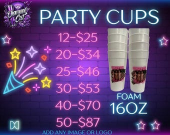 Custom Photo Foam Cups | Personalized Party Cups for Any Occasion