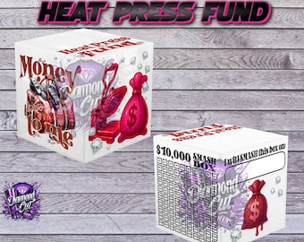 Heat Press Savings Smash Box | Crafter Money Challenge | Small Business Savings Box