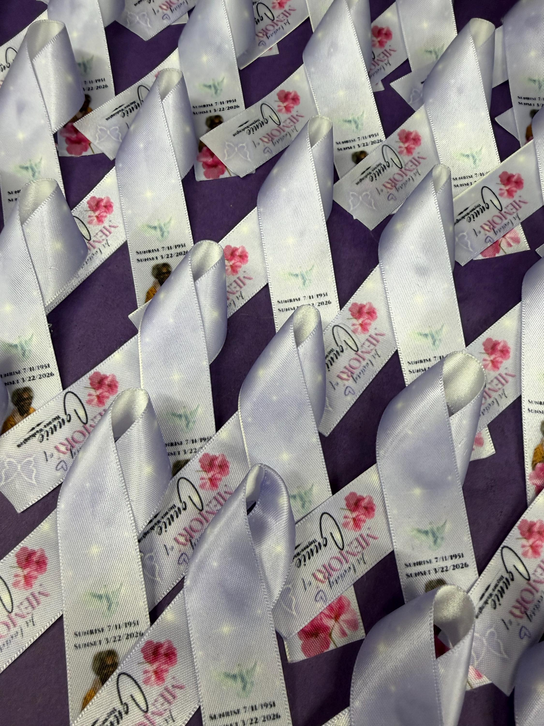 Custom Memorial Ribbon: in Loving Memory Photo Keepsake - Etsy
