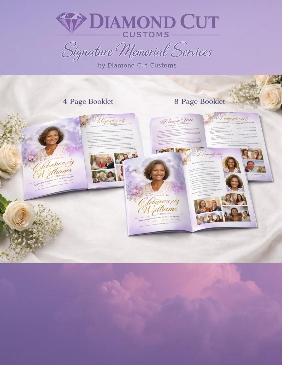 Large Funeral Program Printing | Obituary Programs | Celebration of ...