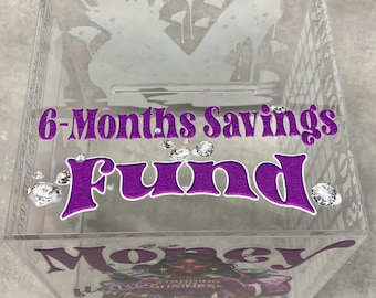 6 Month Savings Smash Box | Smash to Open Money Box | Cash Challenge Savings Box