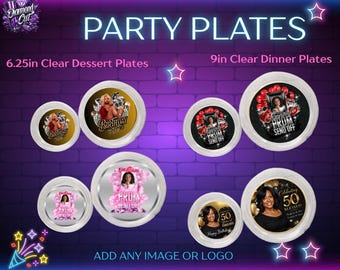 Gepersonaliseerde feestborden | Custom fotoborden voor verjaardag, babyshower, bruiloft | Wegwerpfeestdecoratie