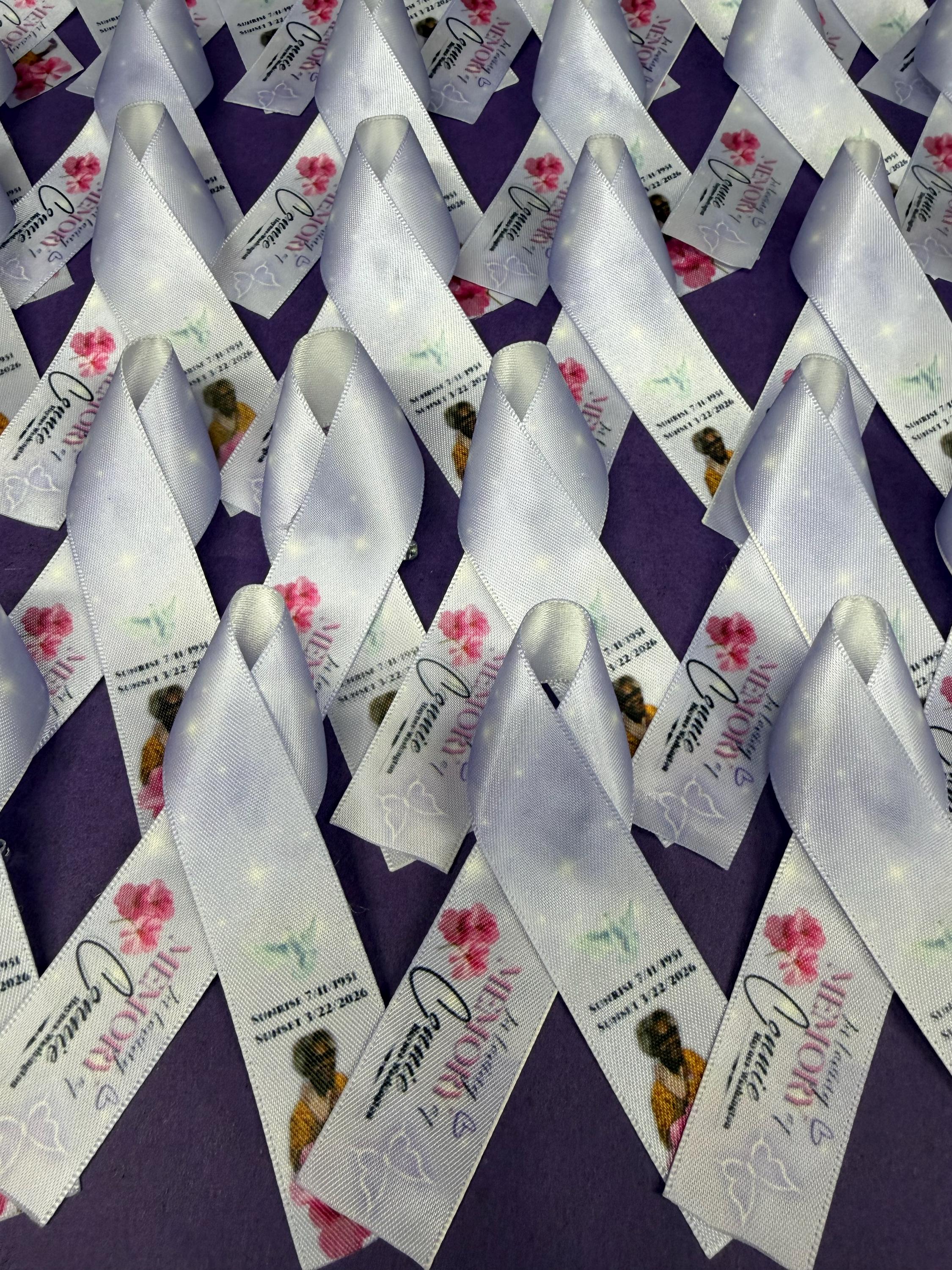 Custom Memorial Ribbon: in Loving Memory Photo Keepsake - Etsy