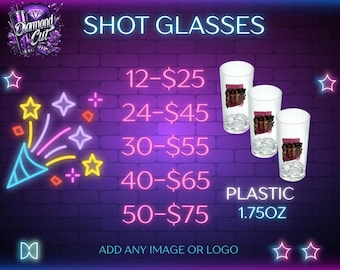 Custom Photo Shot Plastic Cups | Personalized Party Cups for Any Occasion