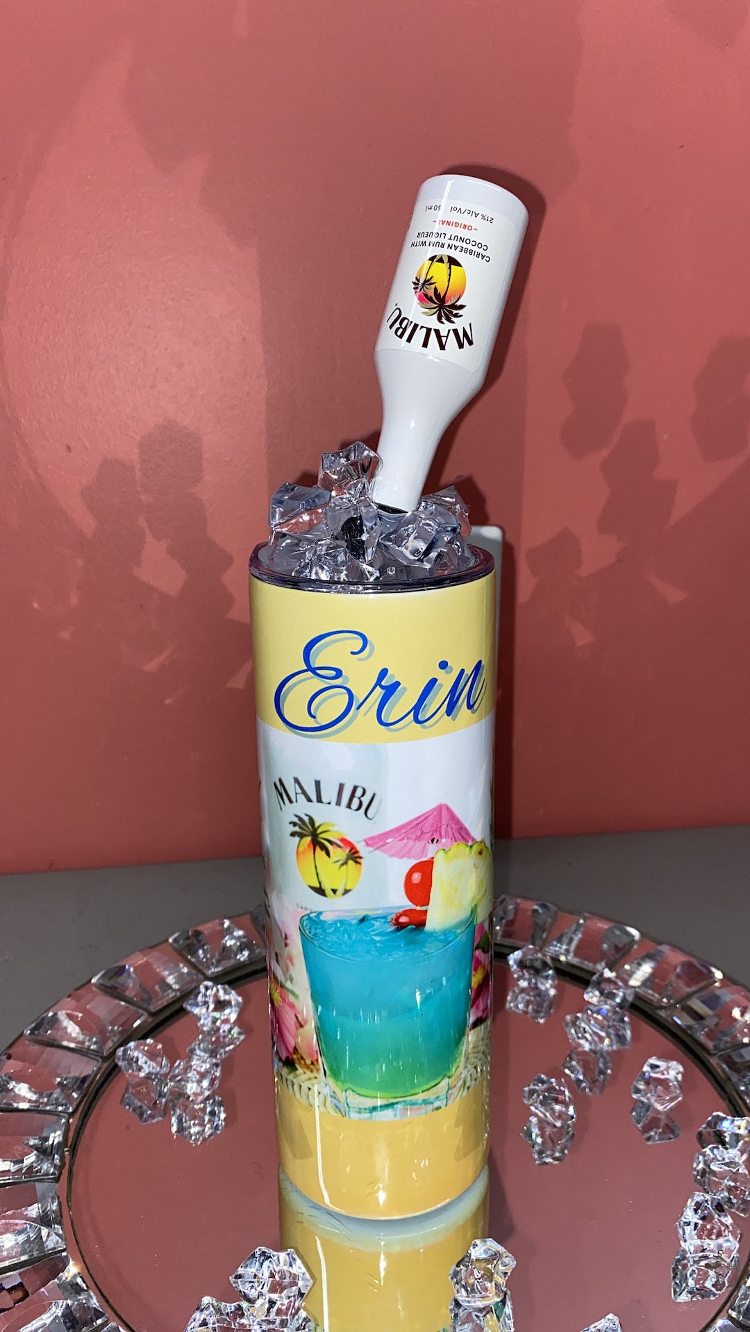 Rum Mini Bottle/ 20oz Tumblers/real Liquid Etsy