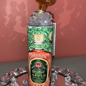 Crown Royal Tumblers w/ Mini Bottle and faux ice