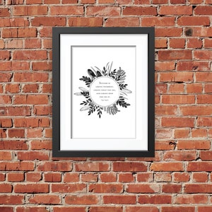 Inspirational Digital Download, Maya Angelou Quote, Black & White Typography, Art Print, HomeDecor, Success Is Liking Yourself