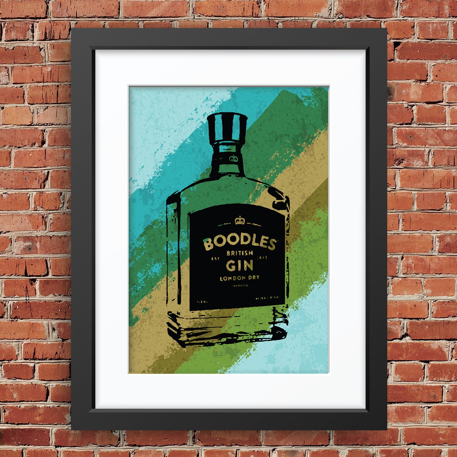 Boodles Liquor Bottle Art Instant Digital Download Etsy