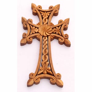 Wooden Cross on Wall, Religious Salvation Gift, Christian Cross, Catholic  Art