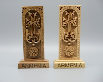 Personalised Wooden cross BEST SALE!!!!! Cross wooden KHACHKAR cross for table, desk engraved cross armenian cross armenian khachkar