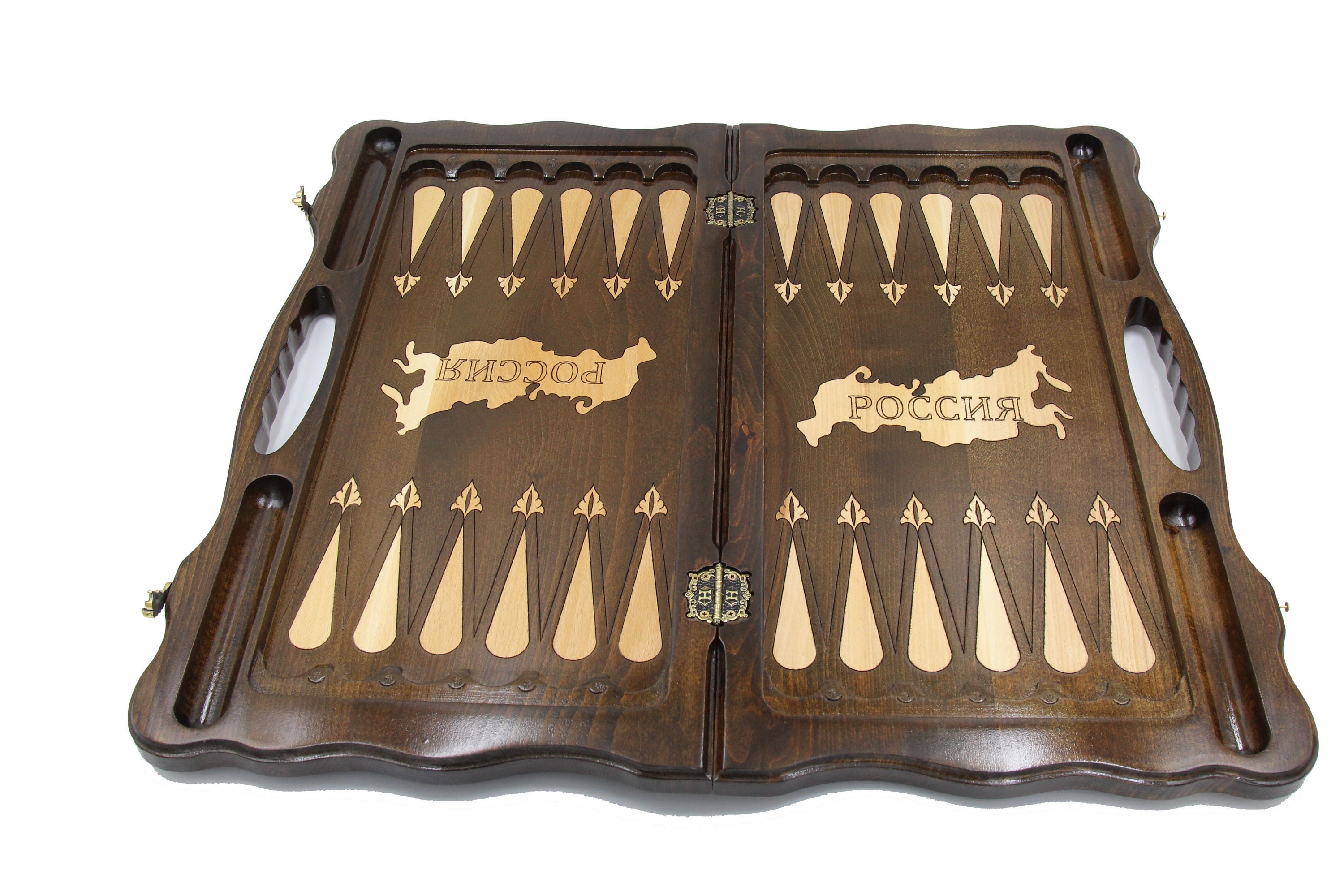 Wooden BACKGAMMON Big BOARD GAME Armenian Wood Nardi Nardy Big Etsy Canada