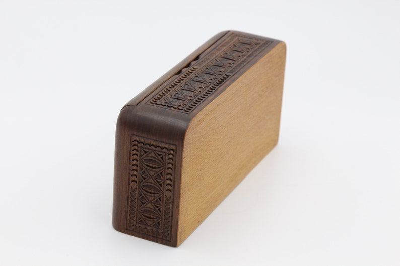 Nice Jewelry box for gift carved woodcarving handmade jewelry box with ornaments gift for women for girl Armenian master walnut wood