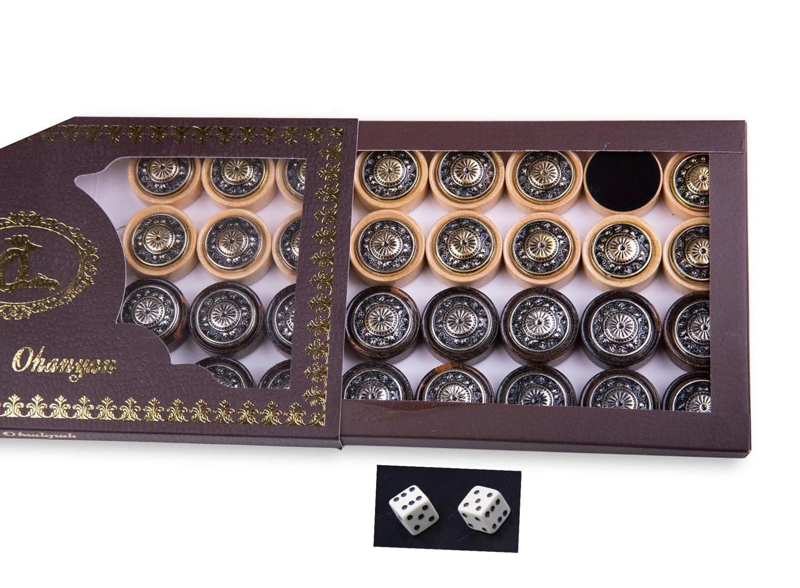 BACKGAMMON playing chipsdice pomegranate carved wooden Etsy